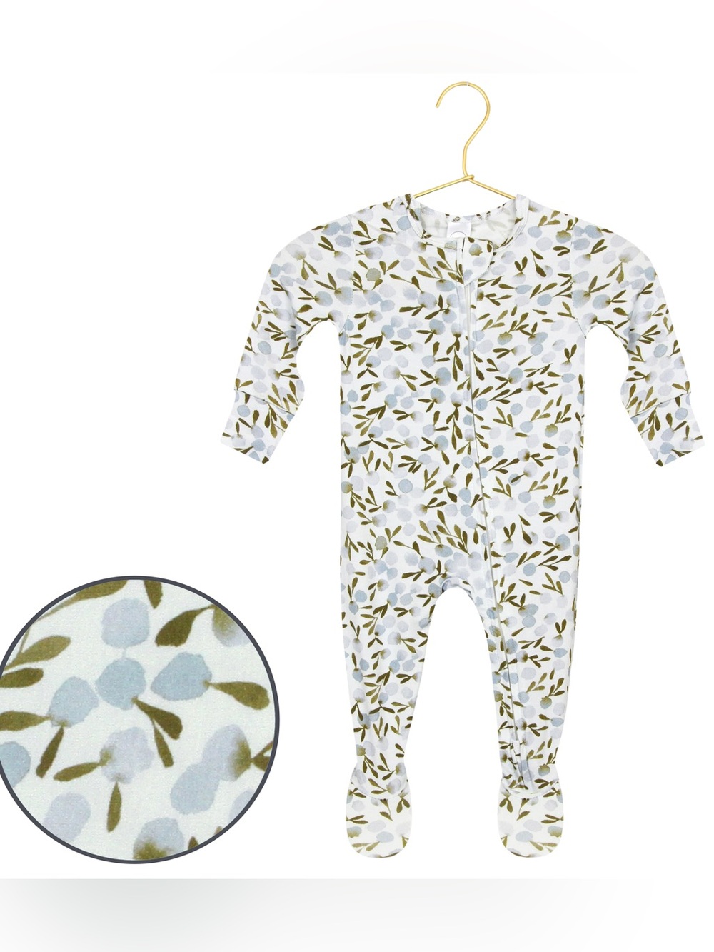 Lou Lou & Company Penny Zipper Footies Size 3-6 M